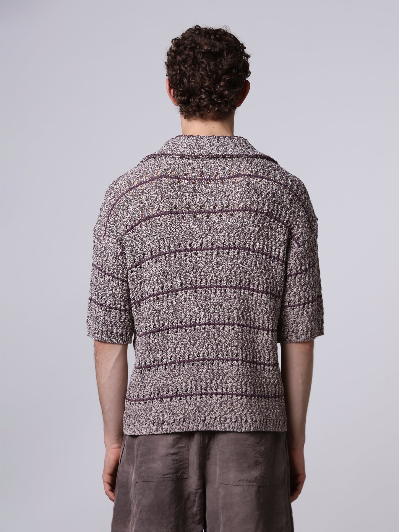 Polo punto texture mouliné