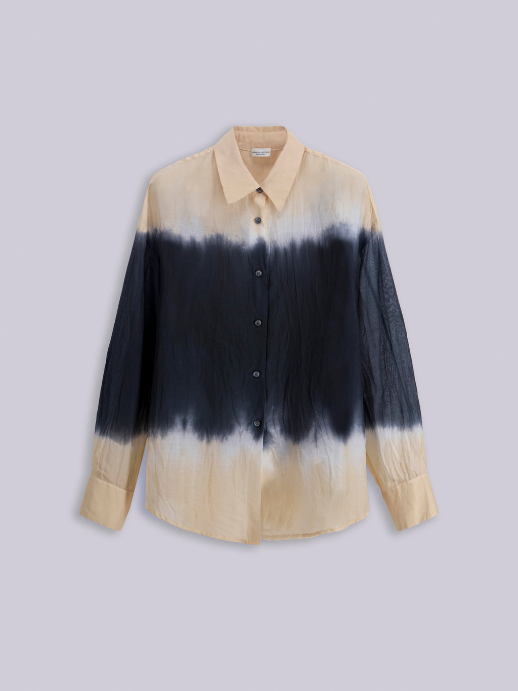 Camicia over semi-trasparente tie-dye
