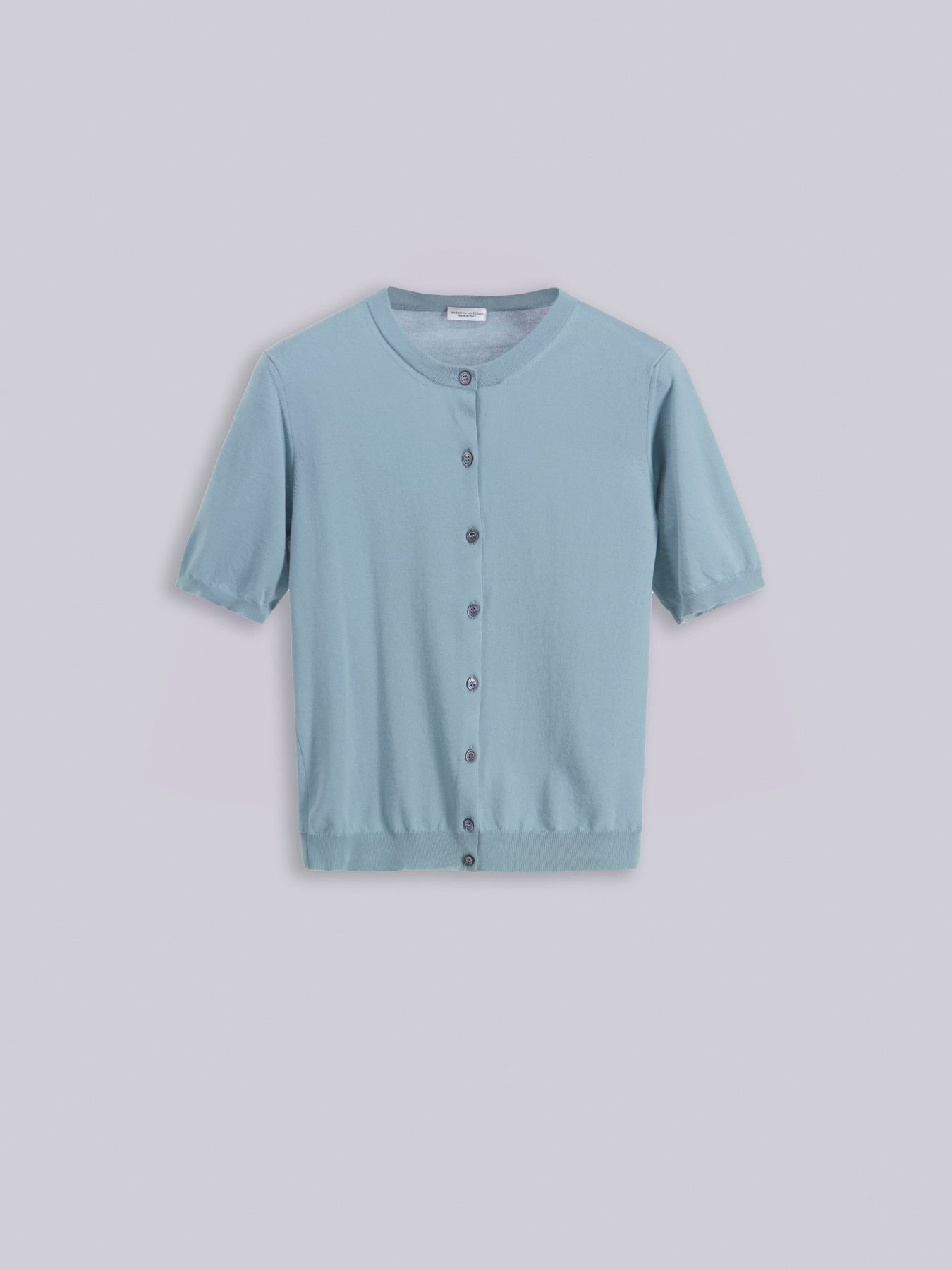 Cardigan a manica corta in maglia