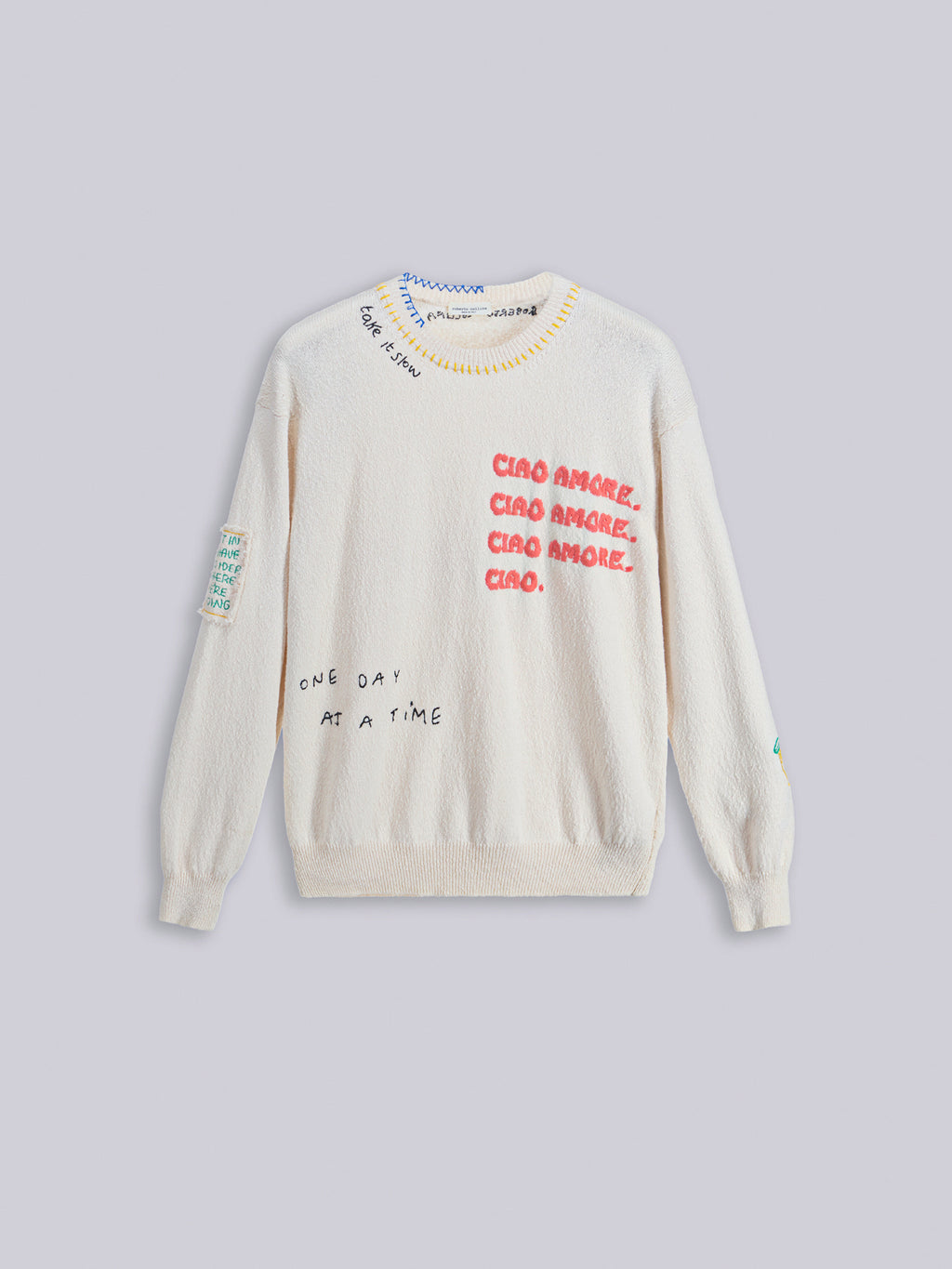 Maglia ricamata "Ciao Amore"