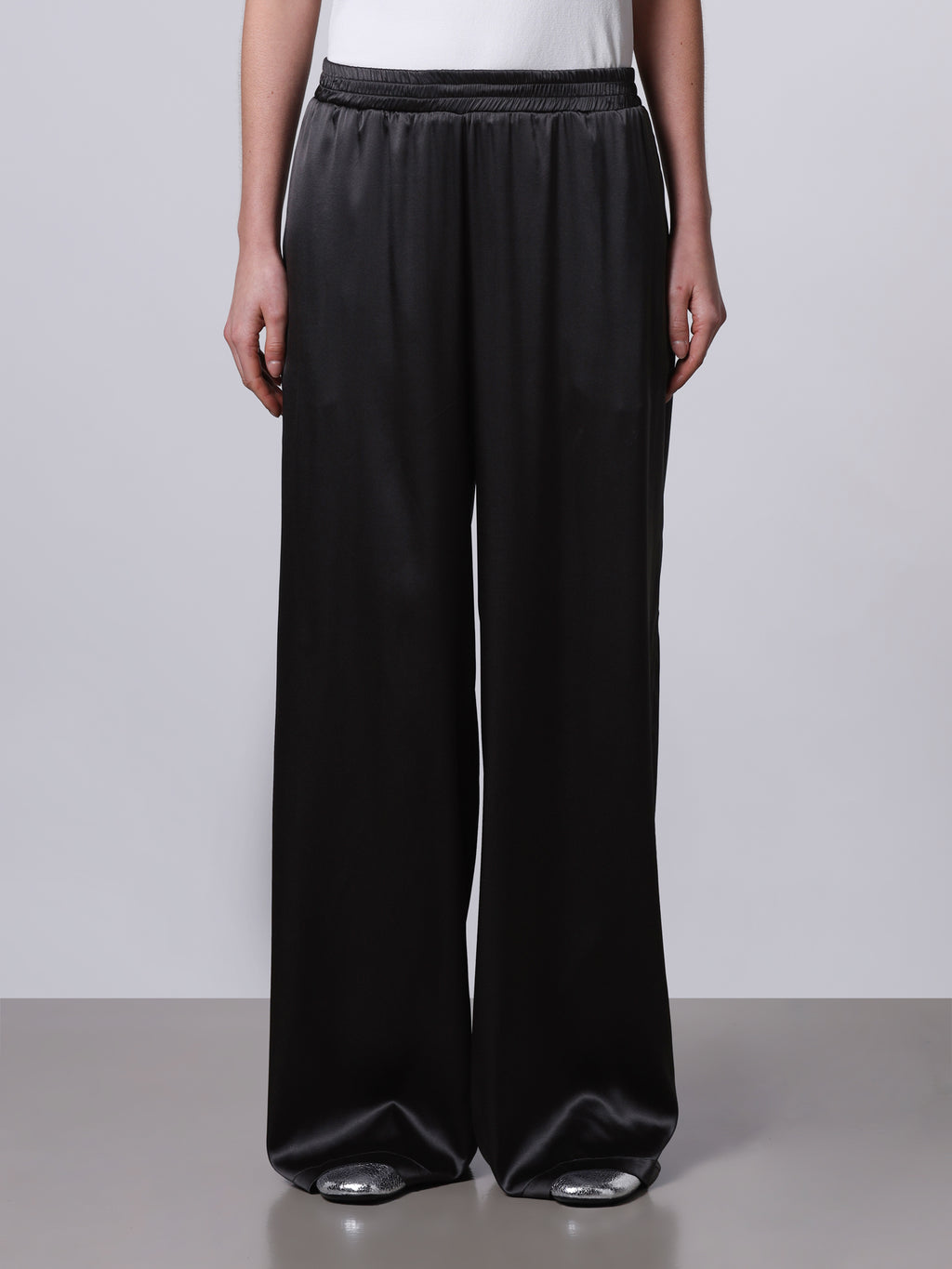 Pantalone ampio in seta