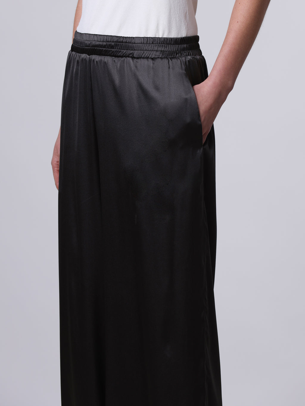 Pantalone ampio in seta