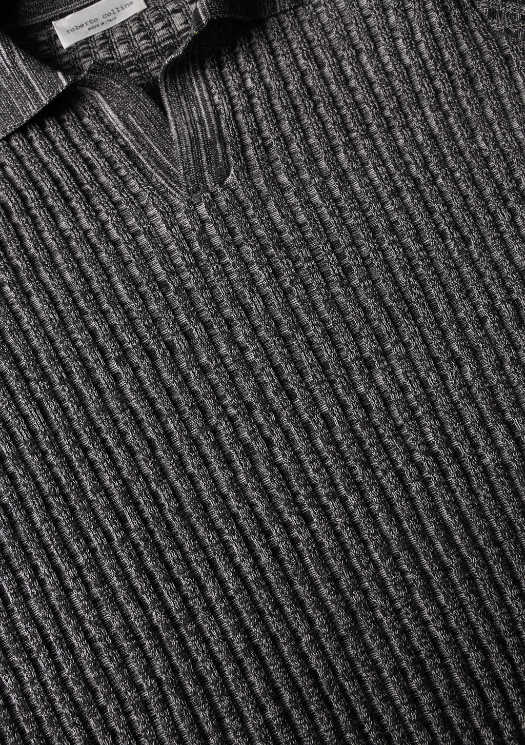 Polo a coste mouliné