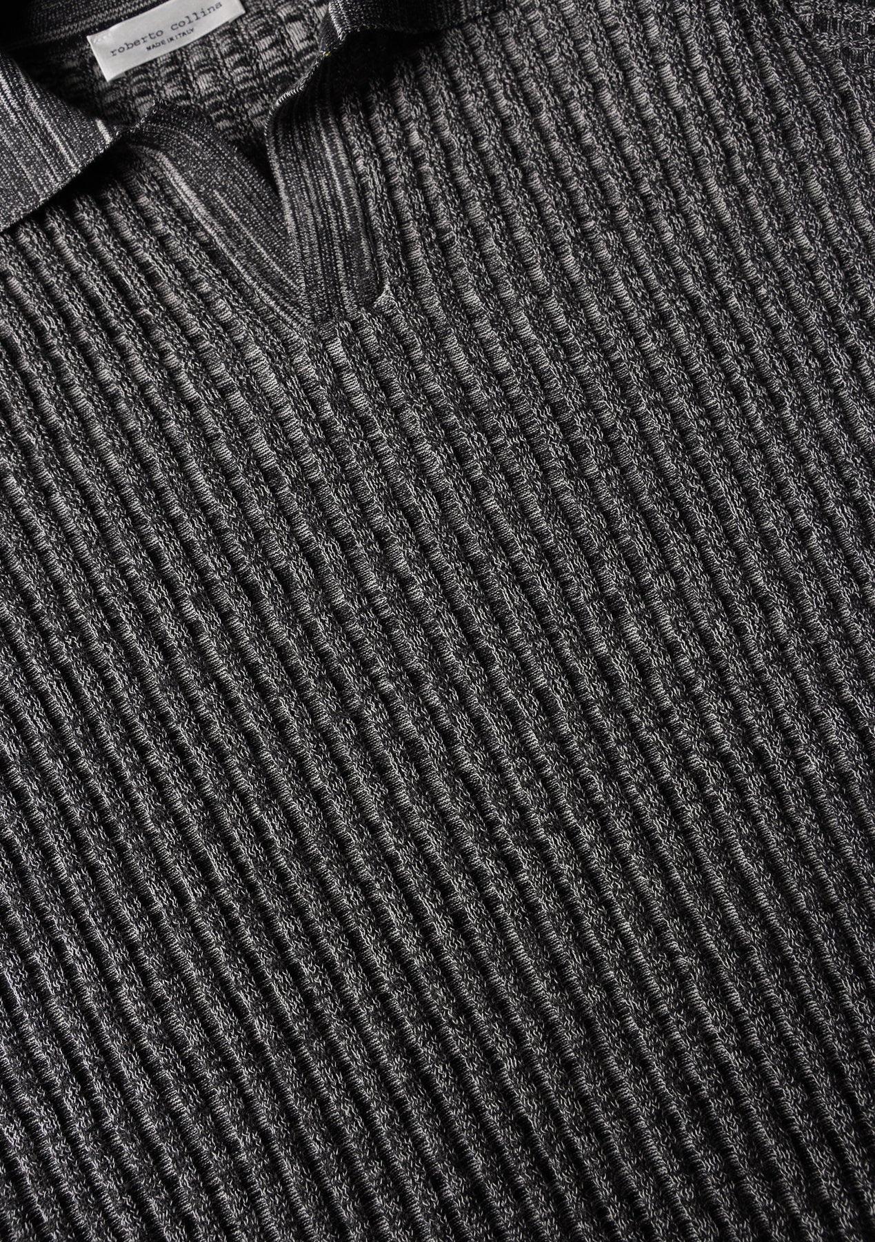 Polo a coste mouliné