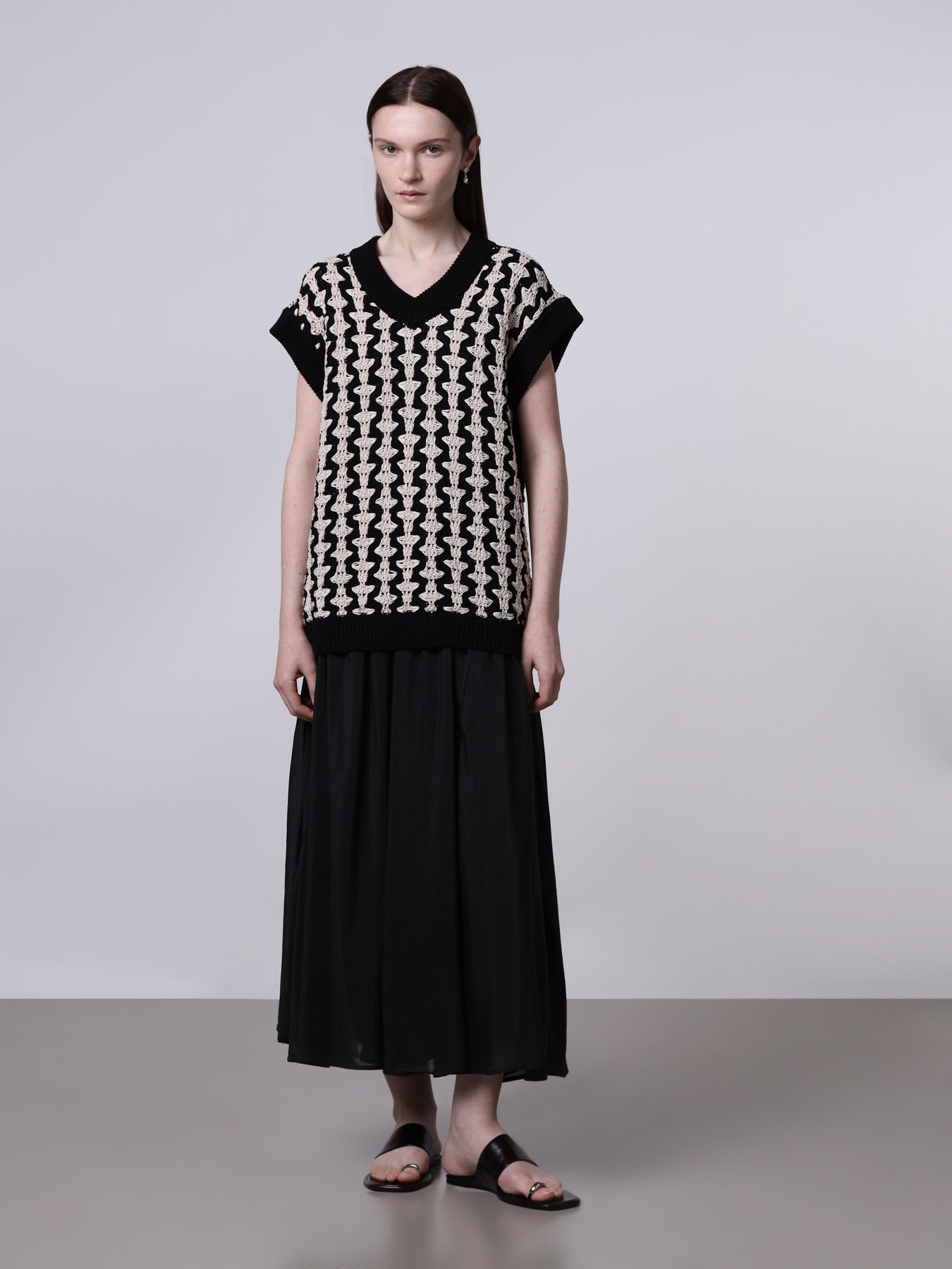 Slipover jacquard bicolor