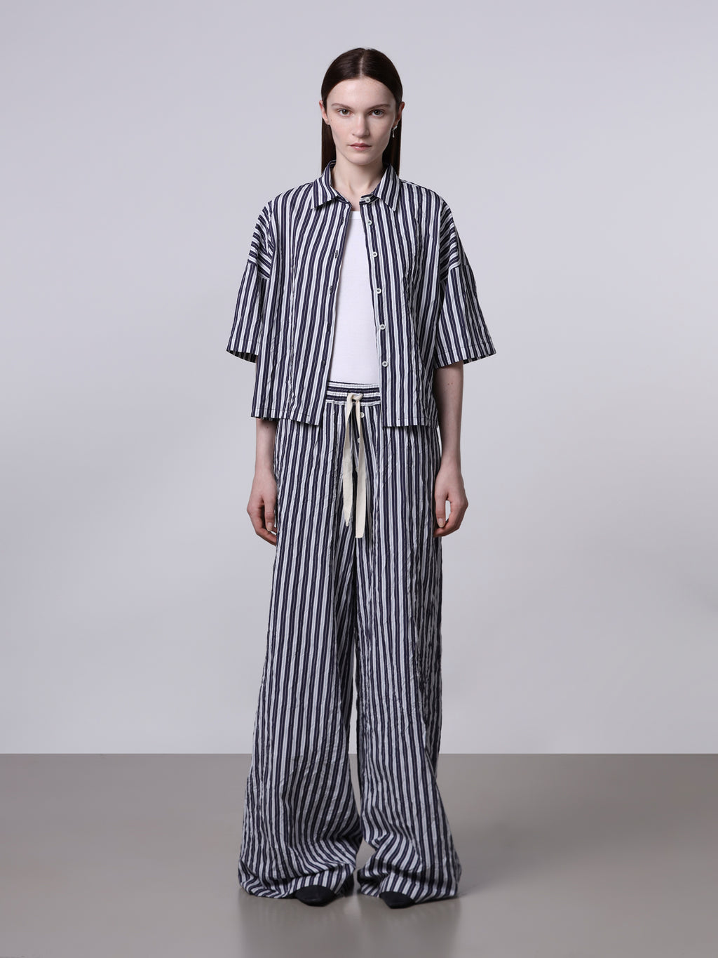 Pantalone over stropicciato