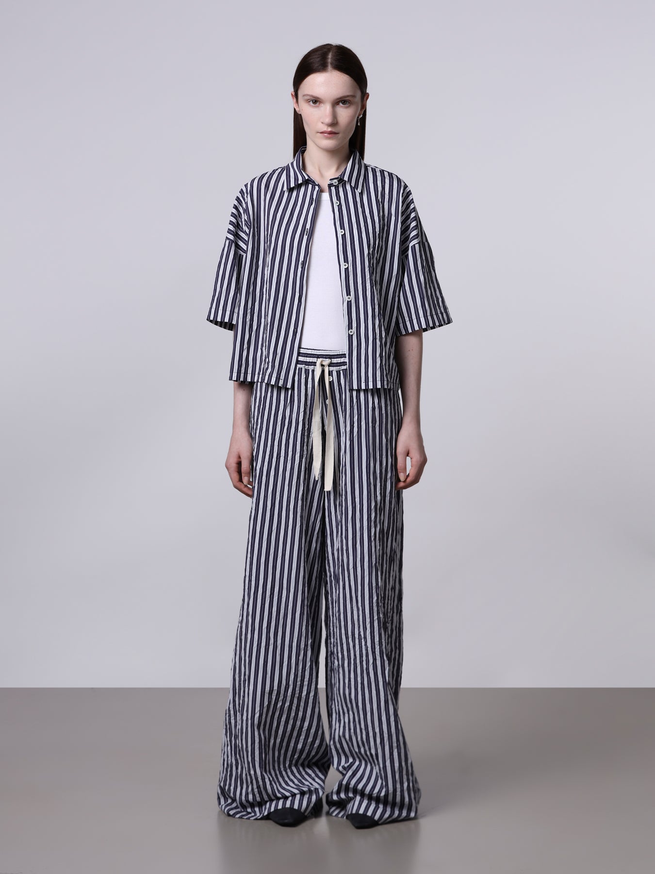 Pantalone over stropicciato