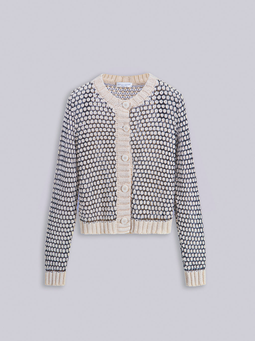 Cardigan punto nocciolina