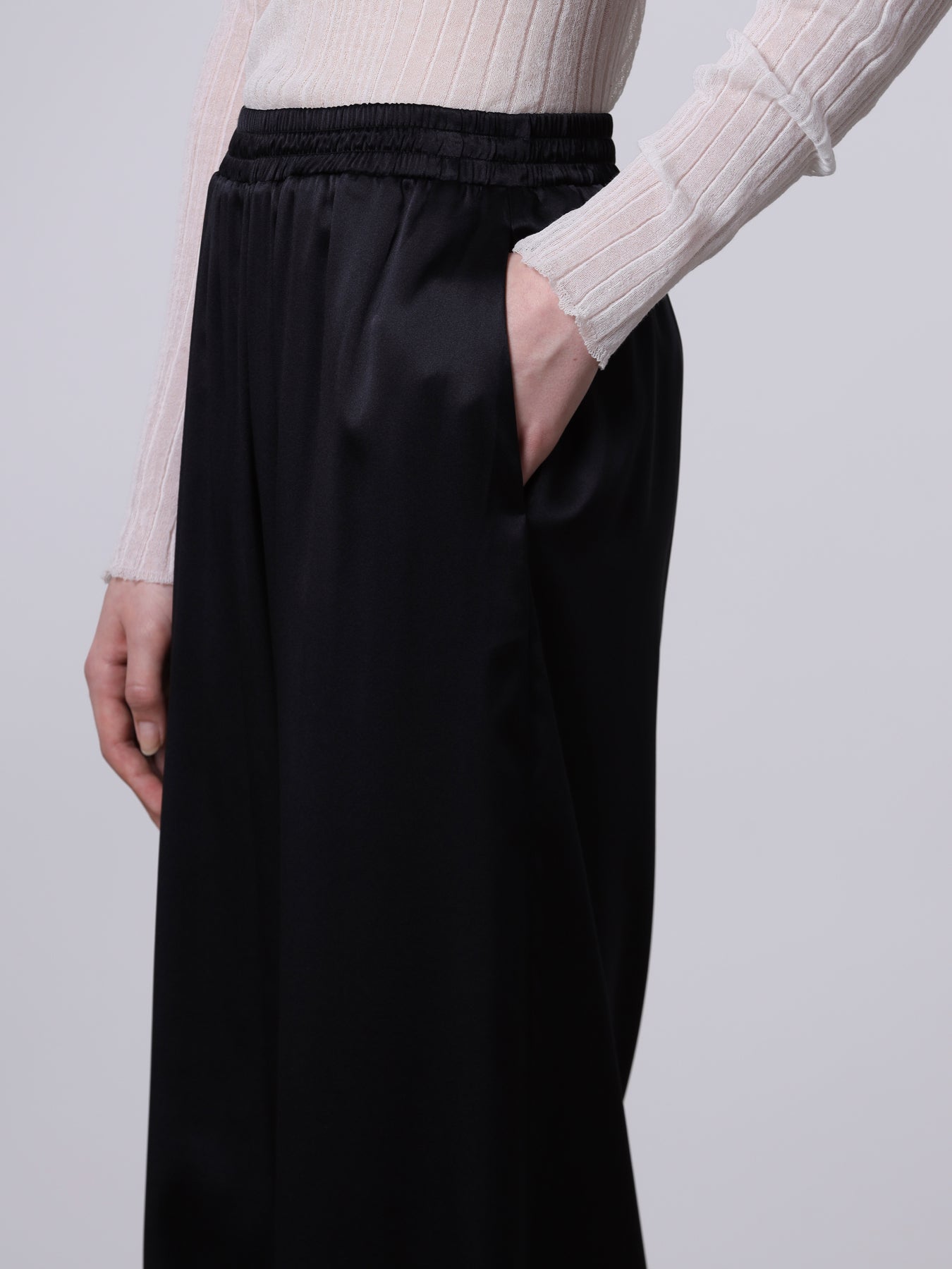 Pantalone ampio in seta