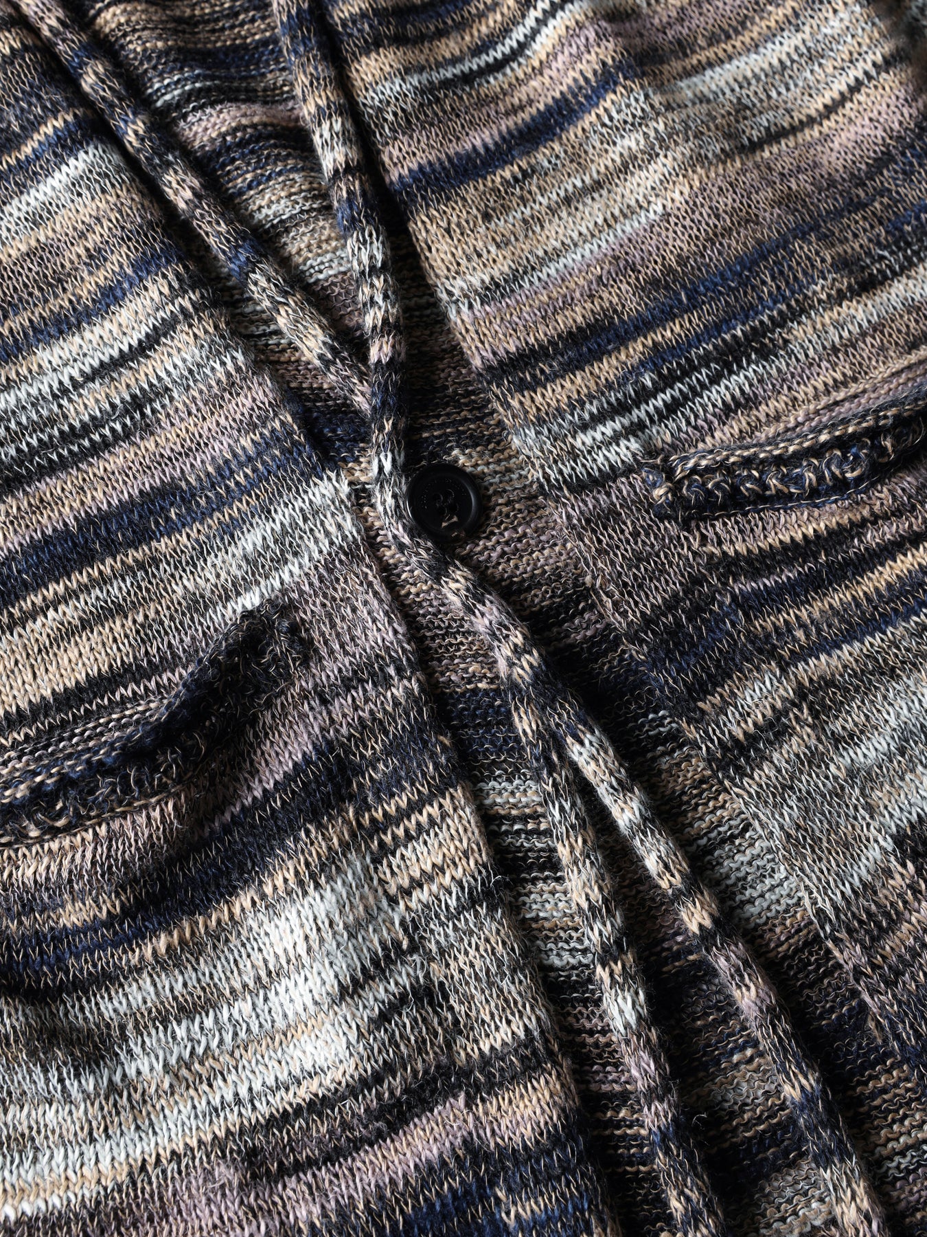 Giacca con collo sciallato in lino