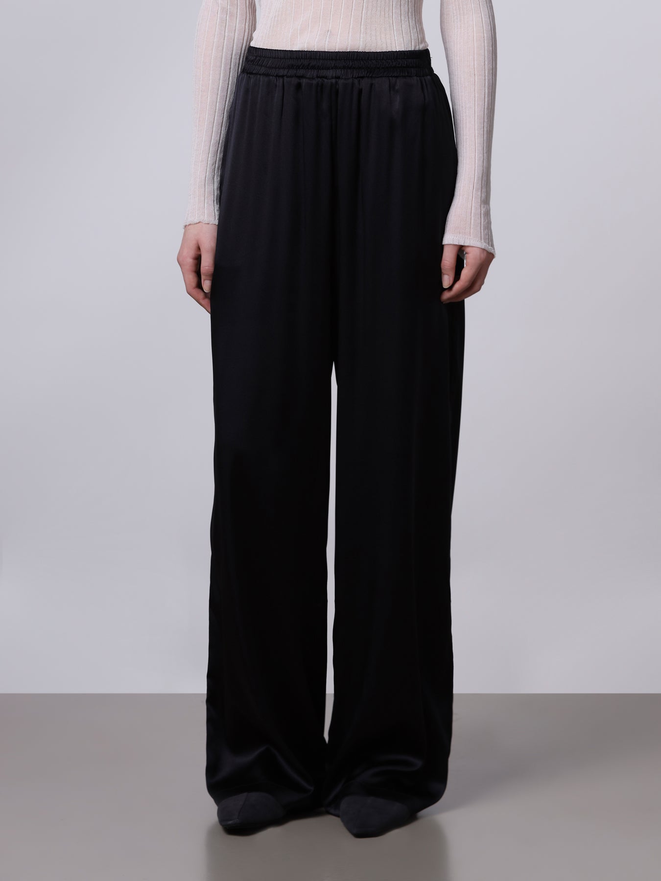Pantalone ampio in seta