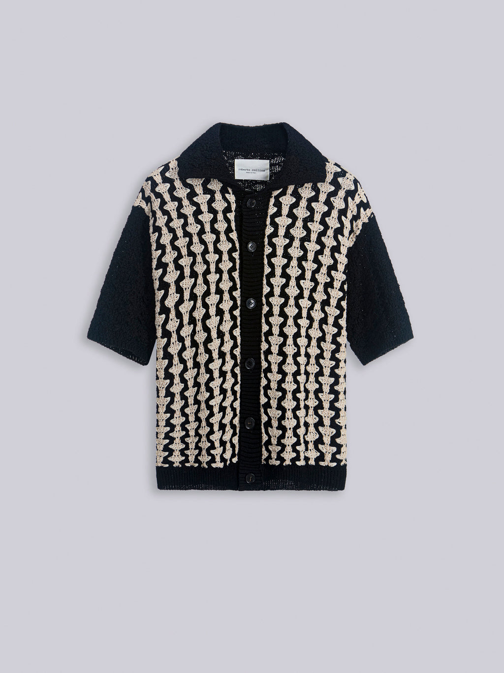 Camicia jacquard bicolor