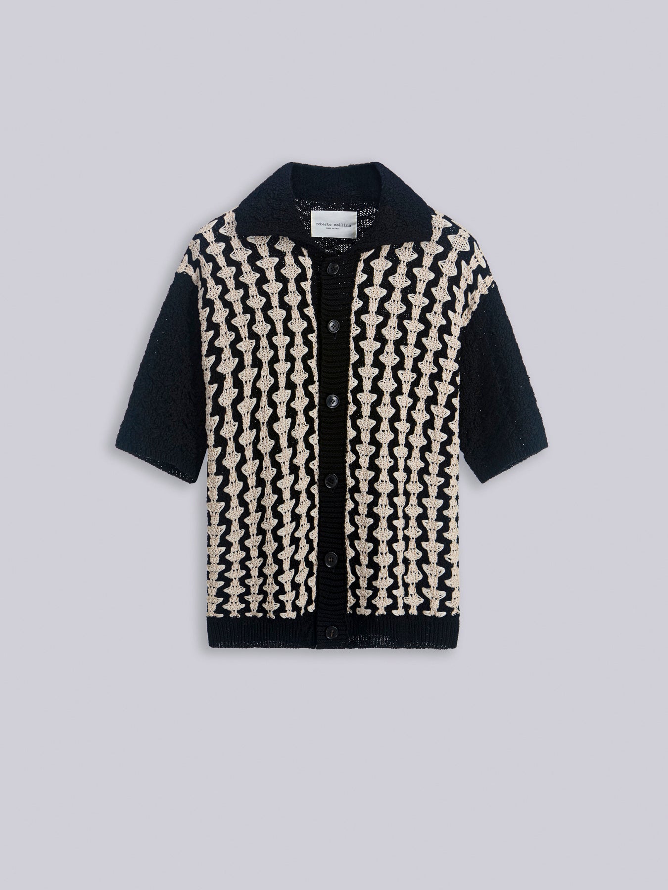 Camicia jacquard bicolor