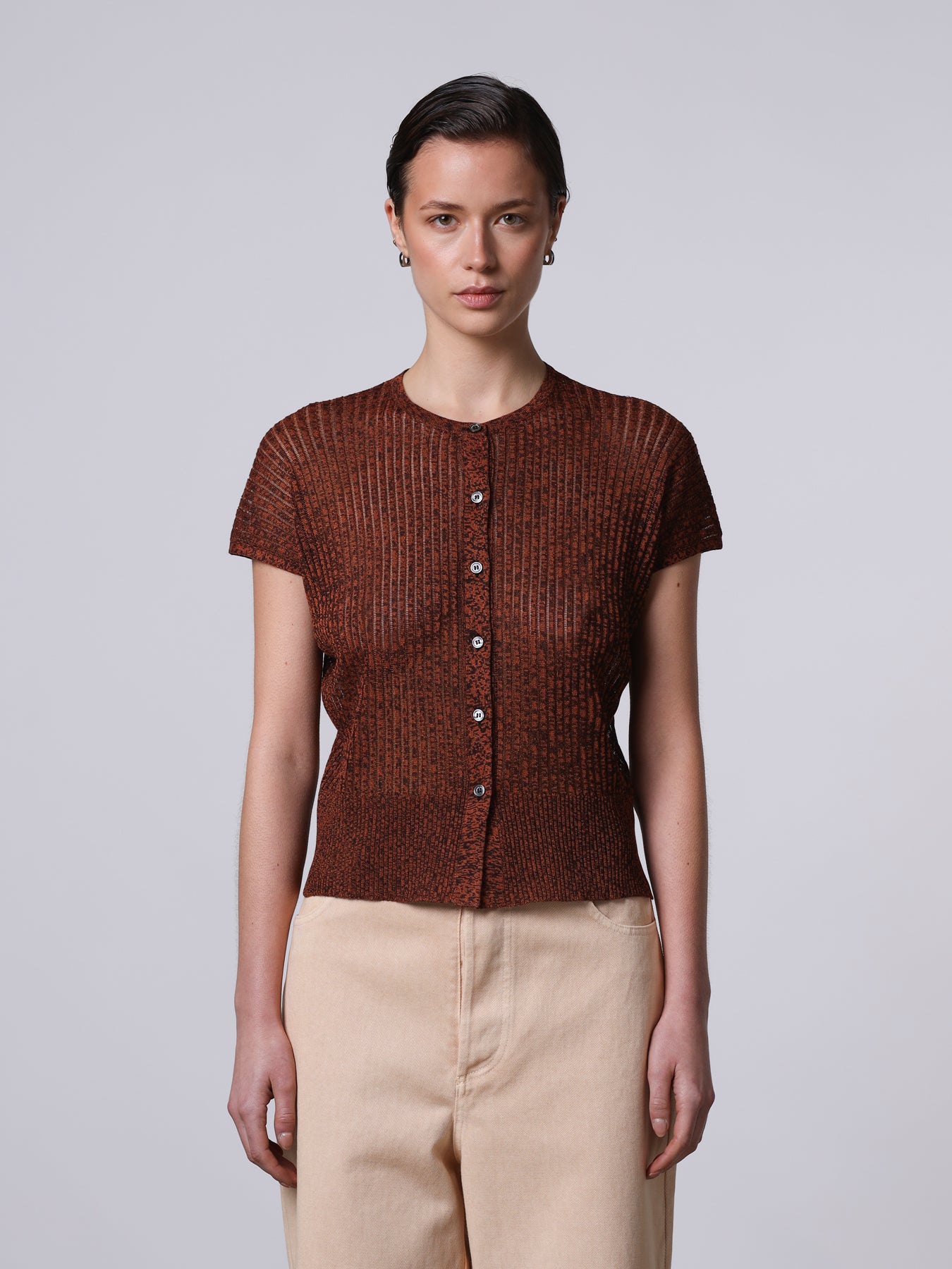 Cardigan traforato