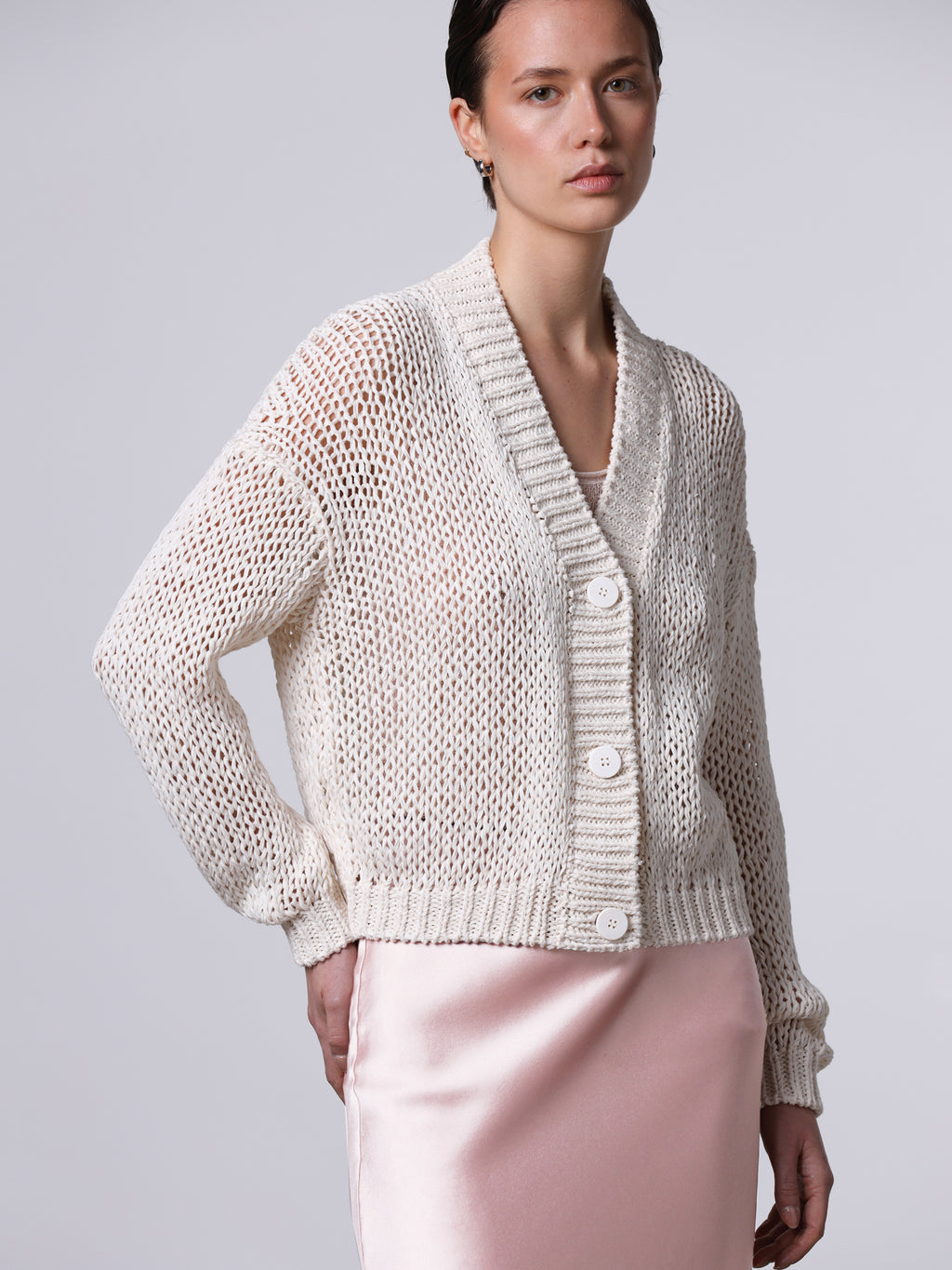 Cardigan boxy