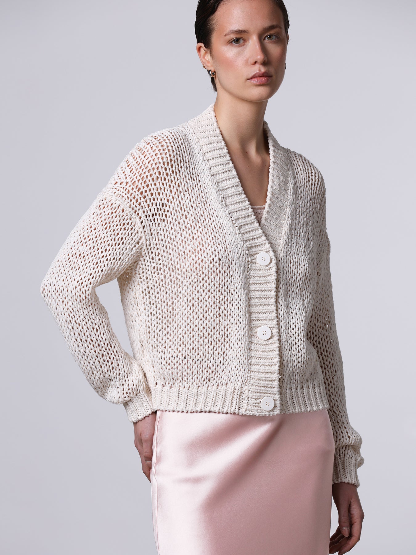 Cardigan boxy