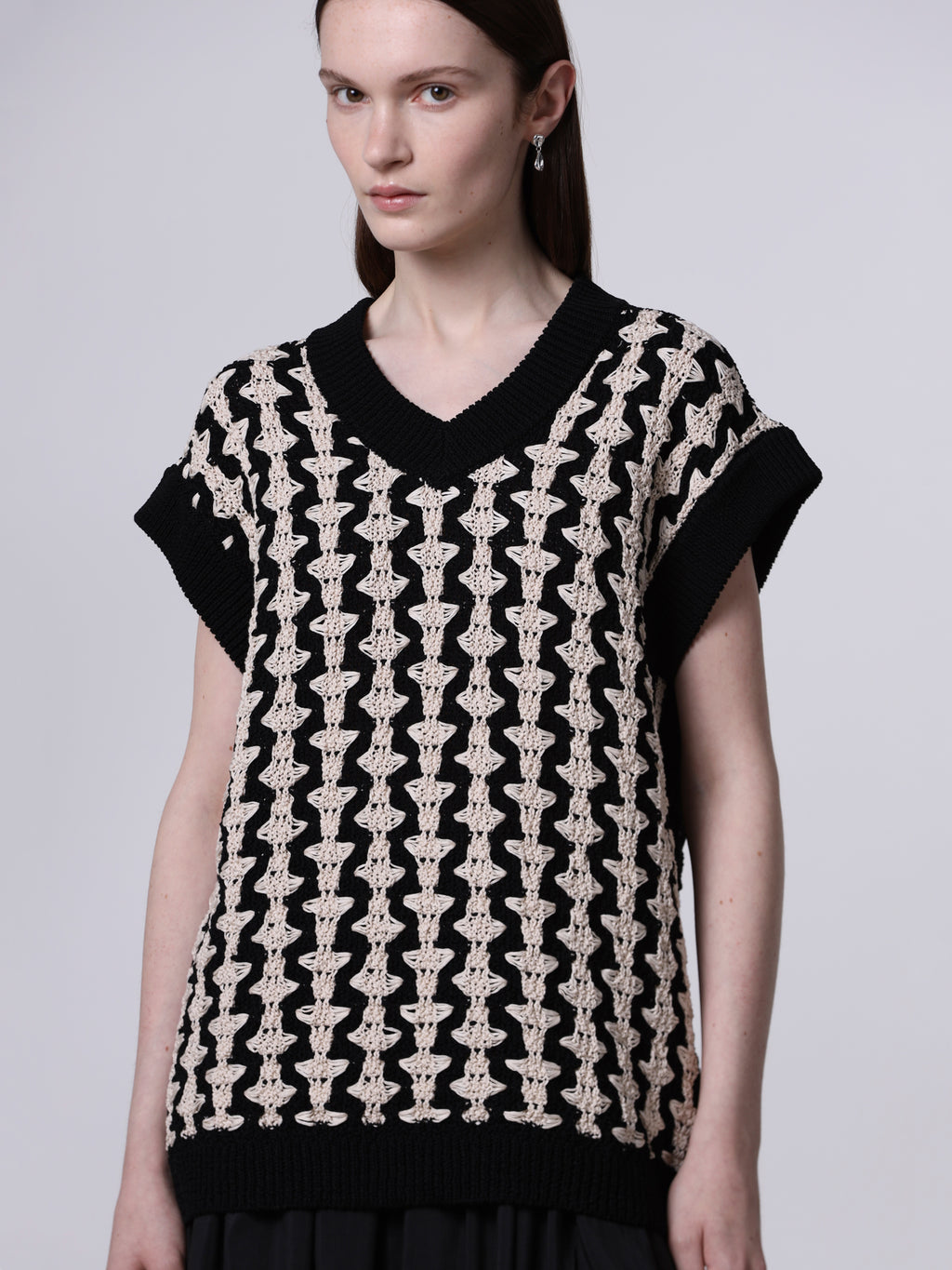 Slipover jacquard bicolor