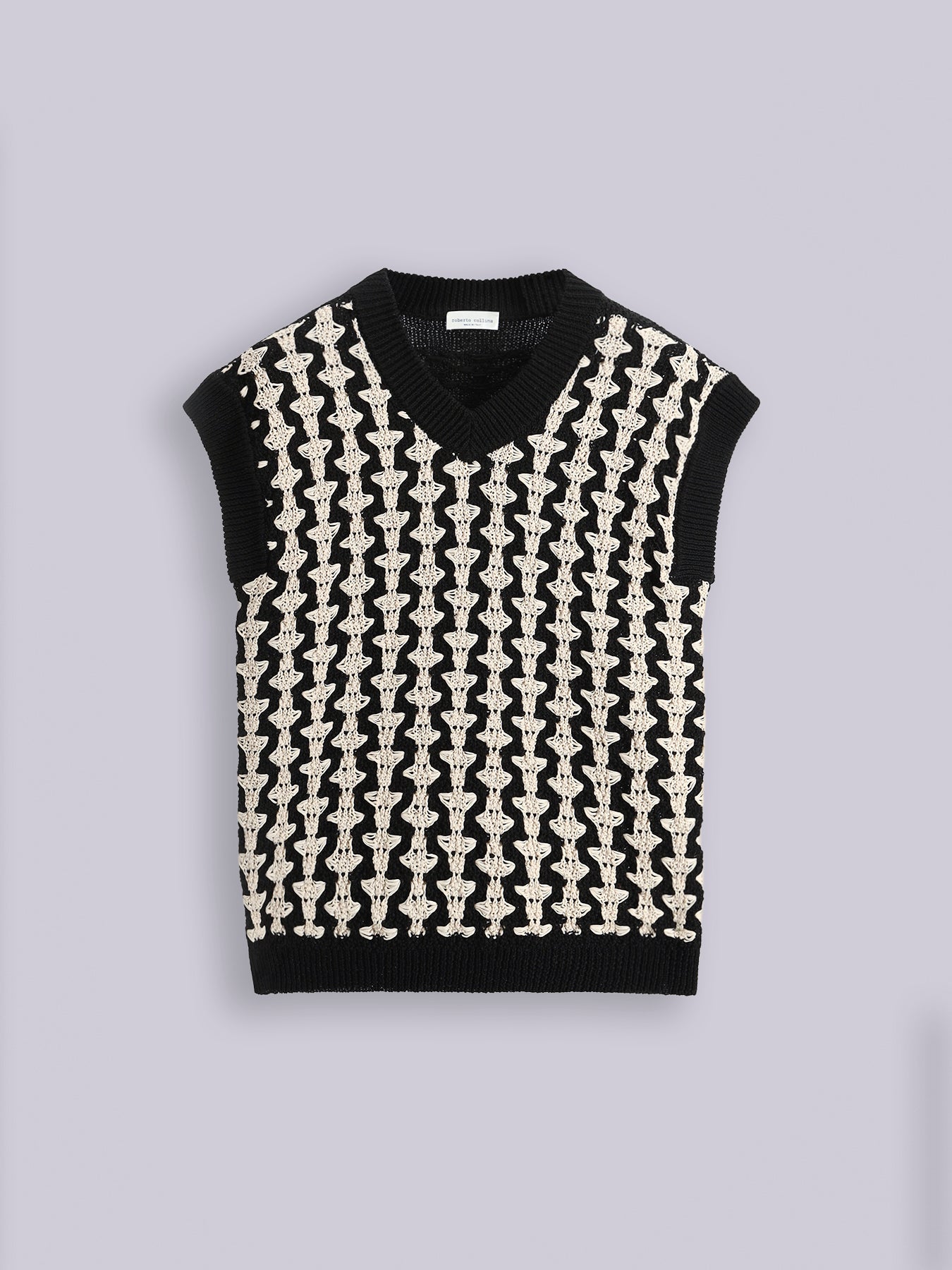 Slipover jacquard bicolor