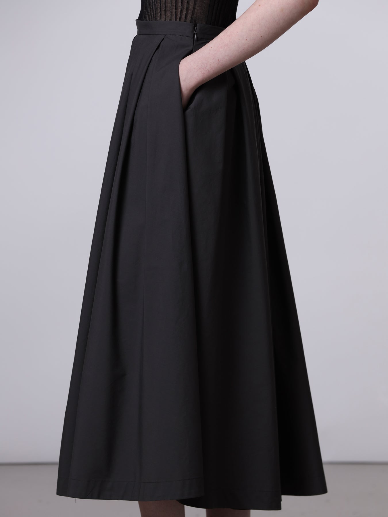 Gonna ampia a pieghe