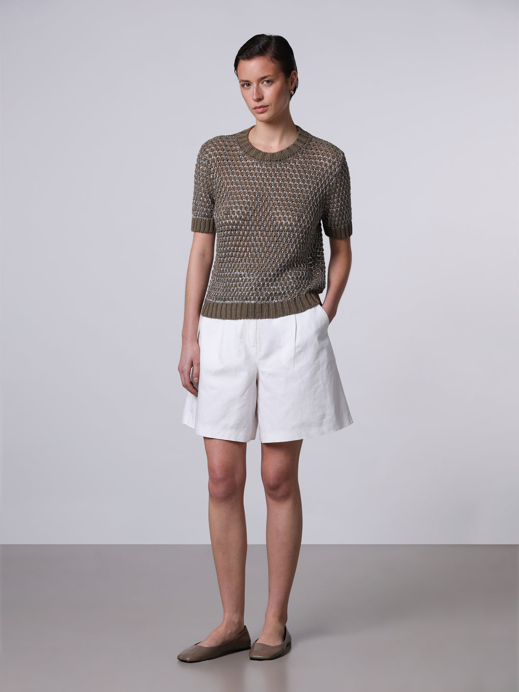 T-shirt punto nocciolina