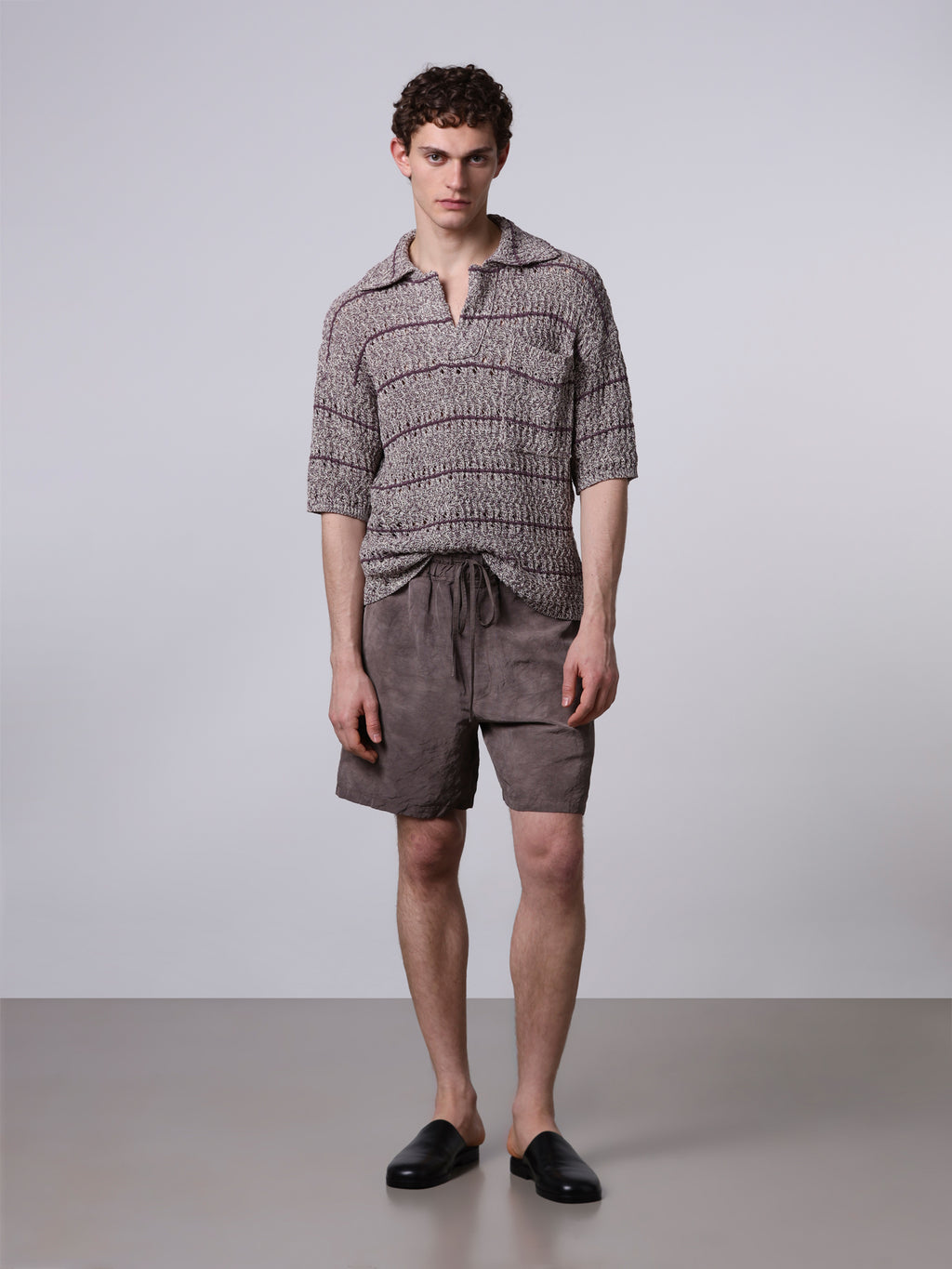 Polo punto texture mouliné