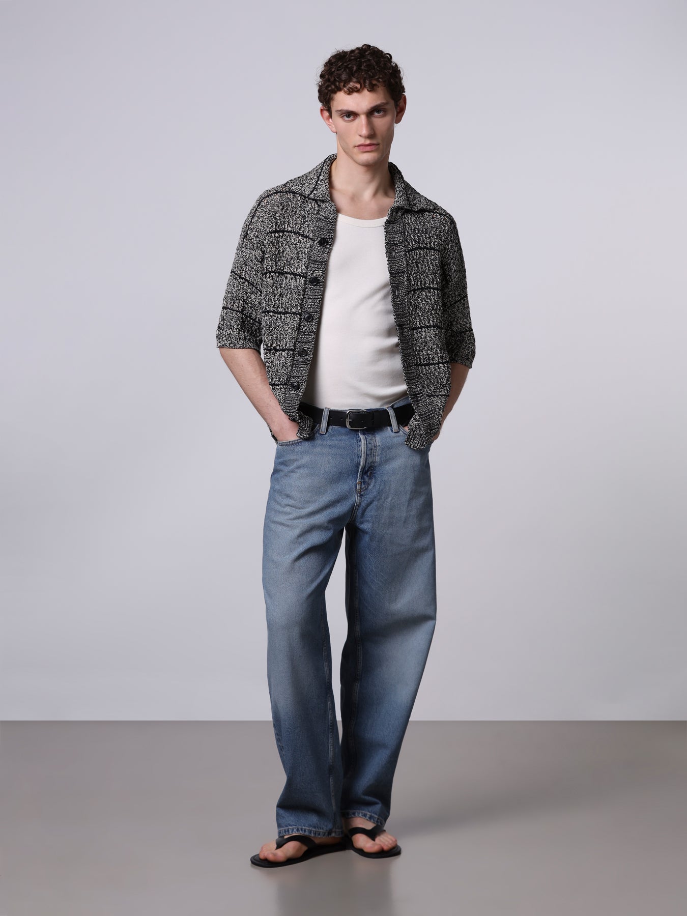 Camicia punto texture mouliné