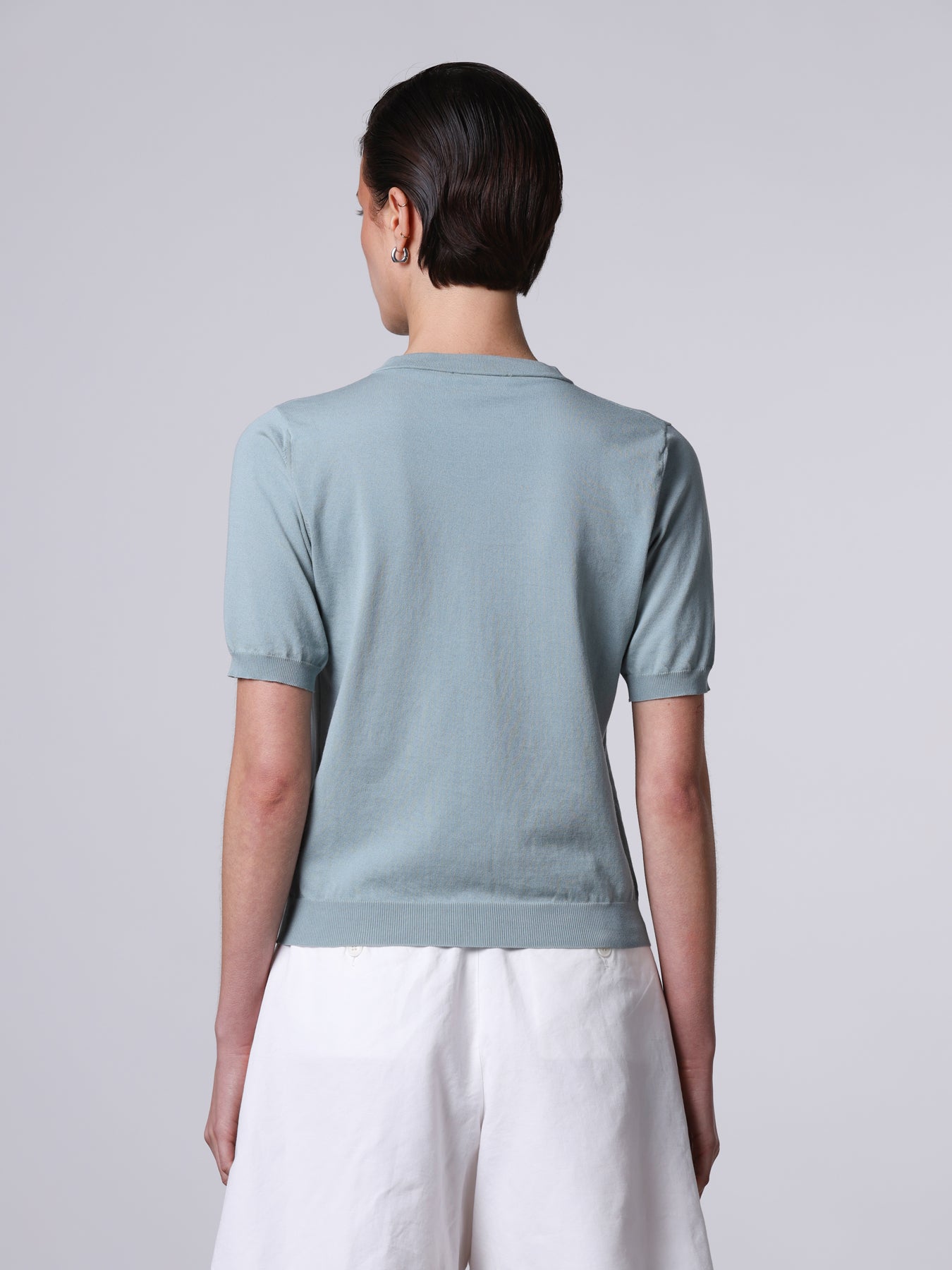 Cardigan a manica corta in maglia