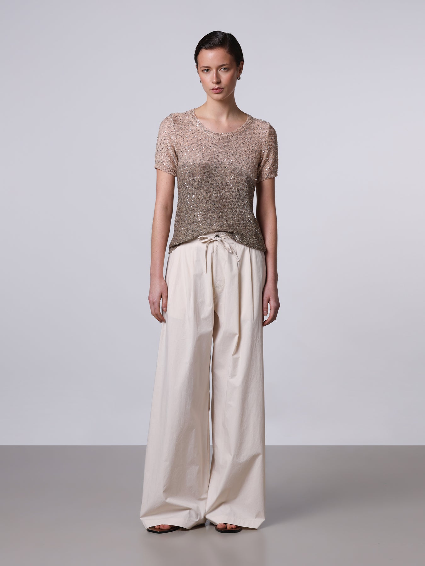 T-shirt con paillettes