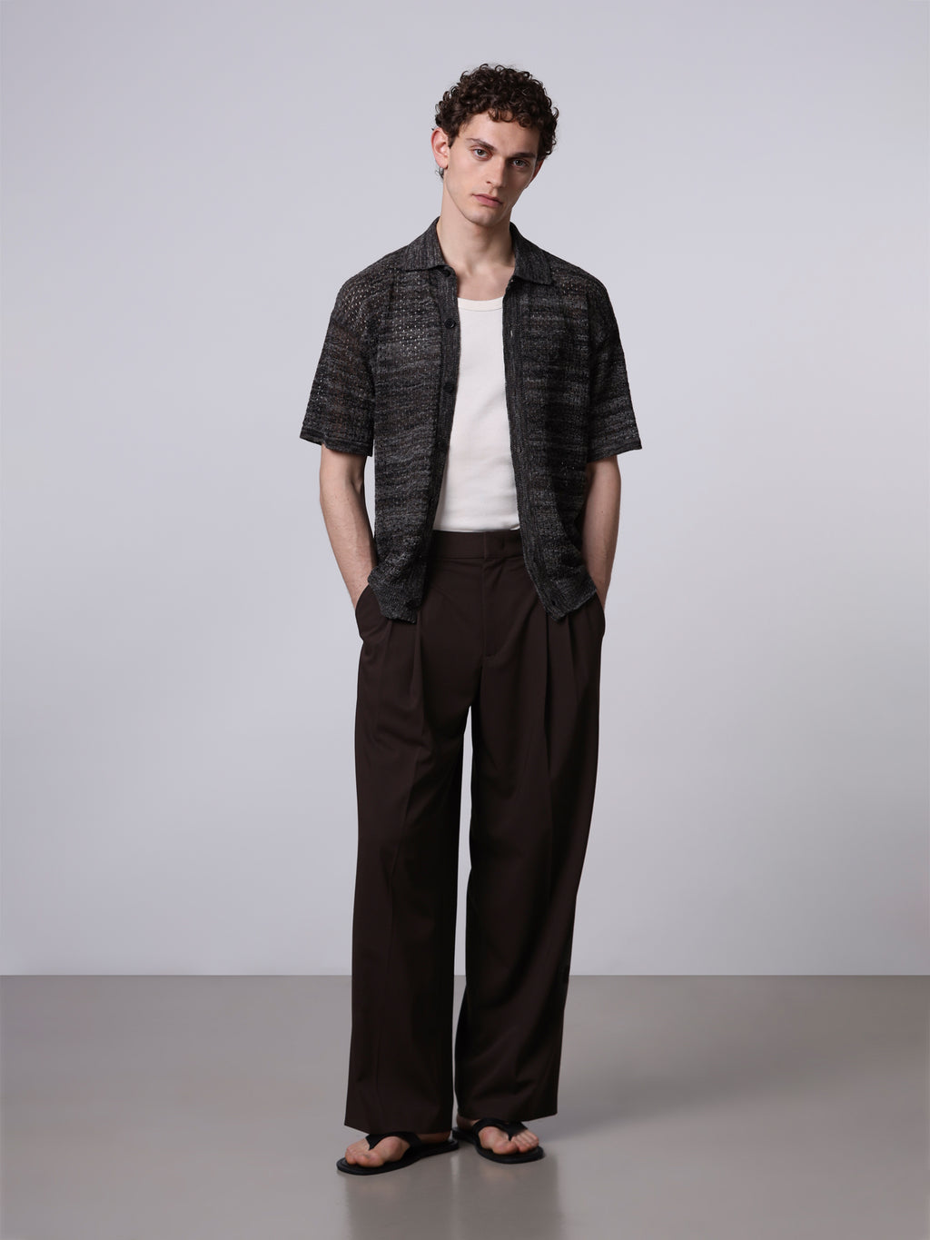 Camicia punto texture mouliné