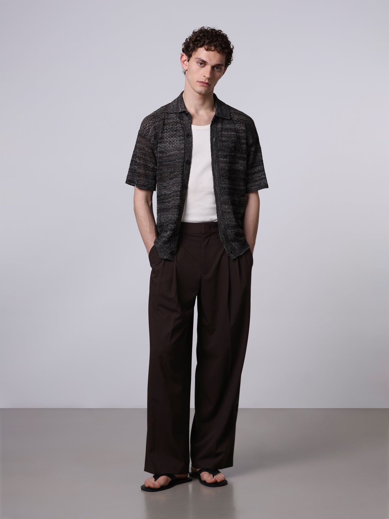 Camicia punto texture mouliné