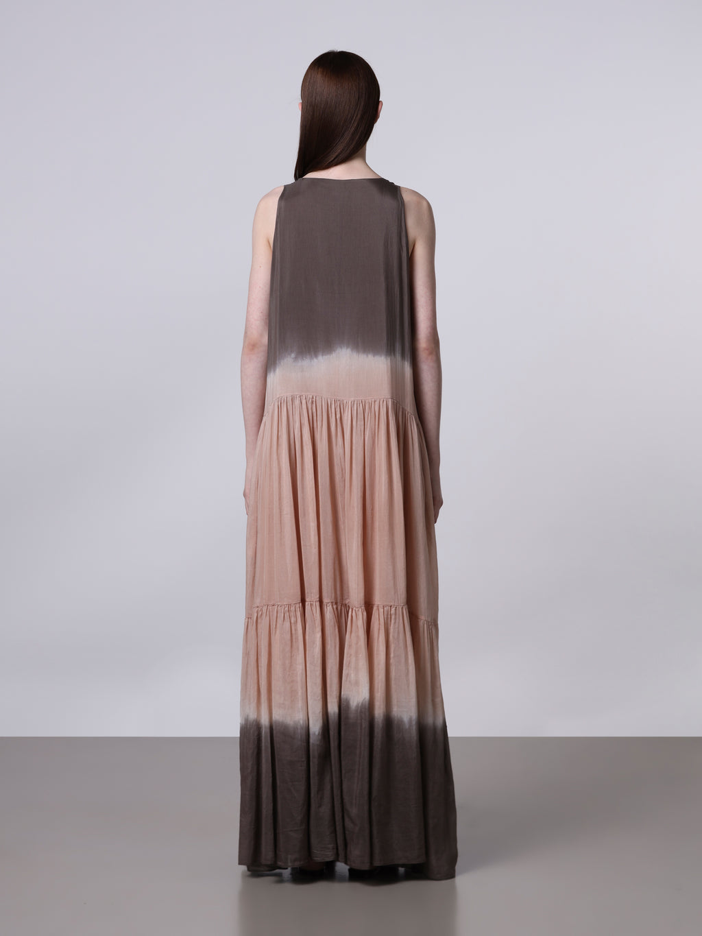 Abito semi-trasparente tie-dye