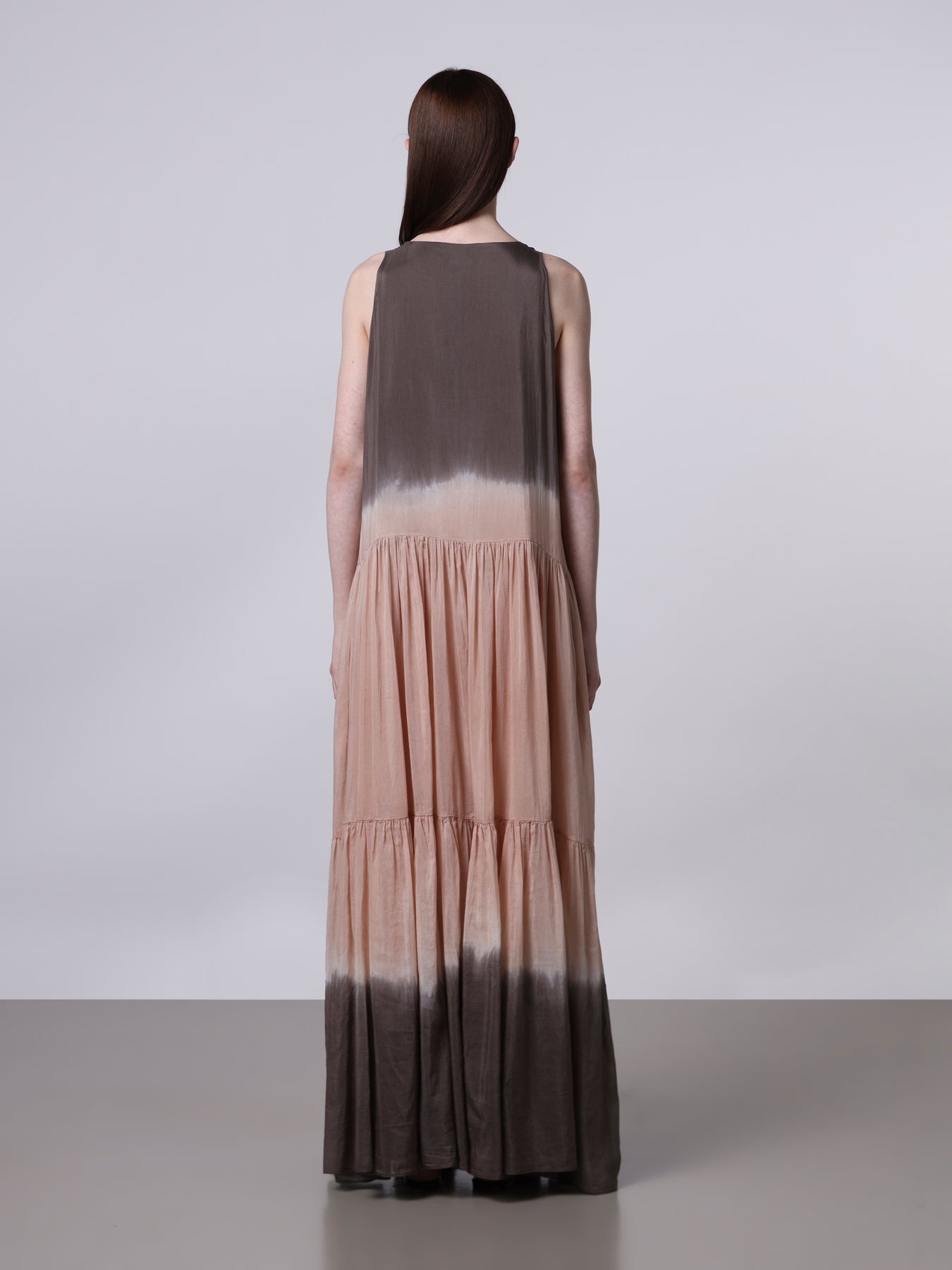 Abito semi-trasparente tie-dye