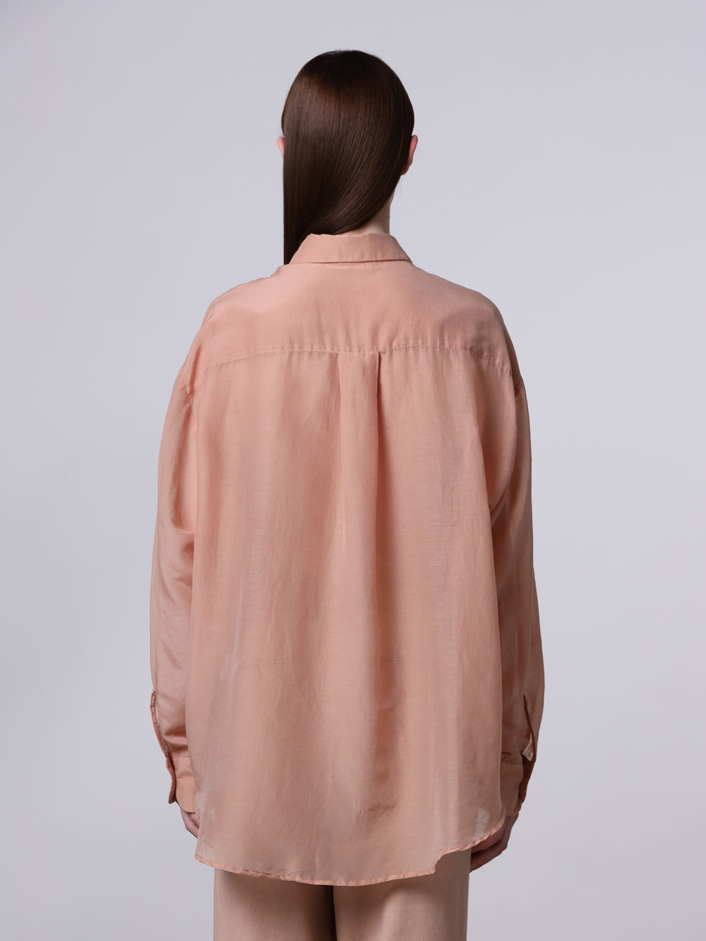 Camicia over semi-trasparente