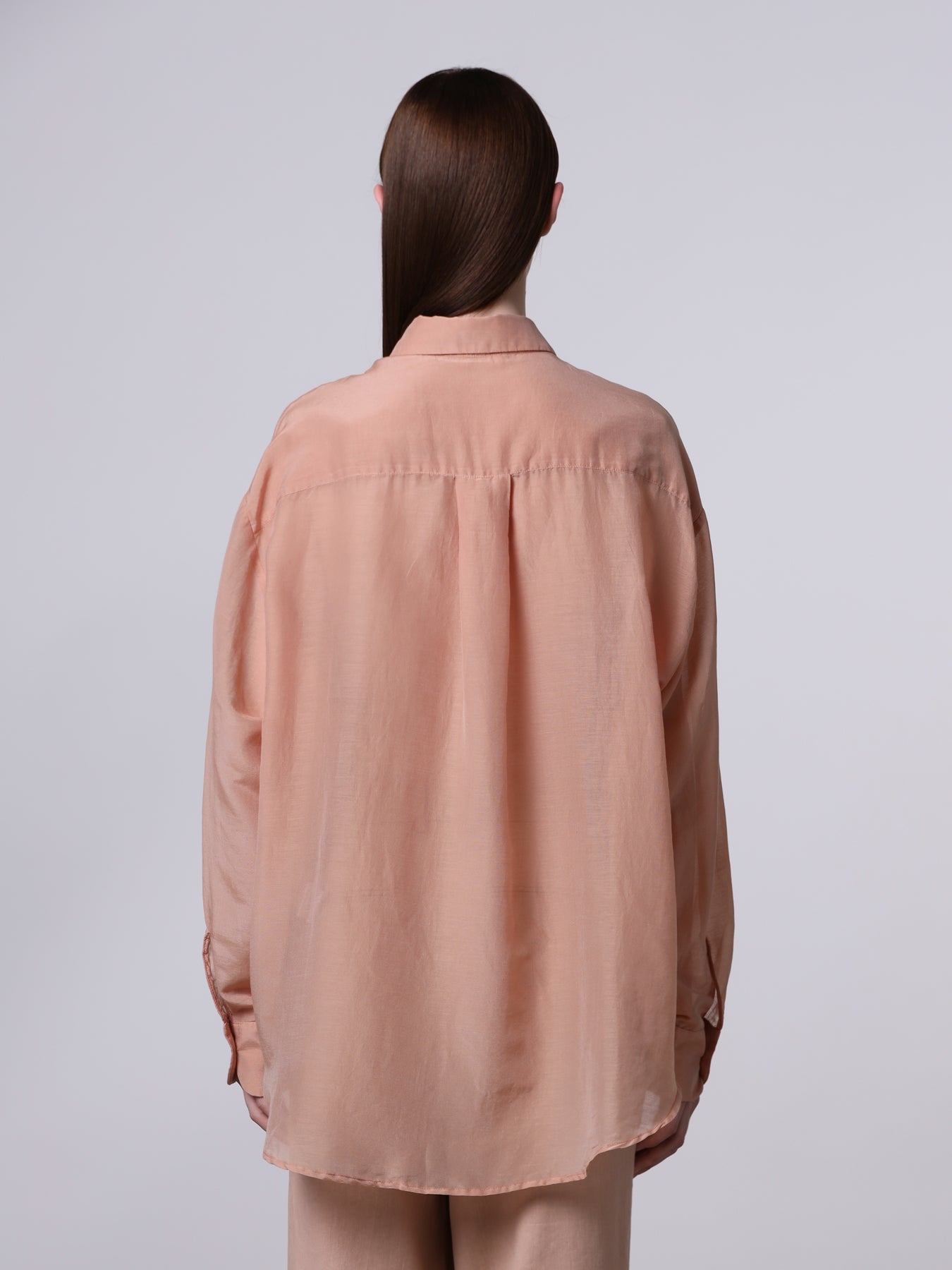 Camicia over semi-trasparente